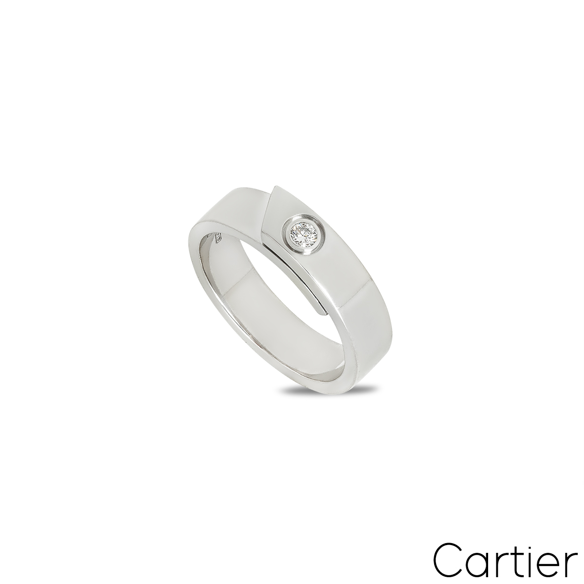Cartier White Gold Diamond Anniversary Ring Size 60 Cartier White Gold Diamond Anniversary Ring Size 60